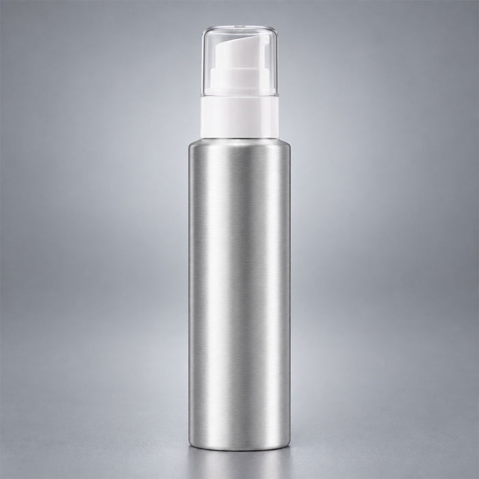 Essential de aluminio con bomba blanca para líquidos 24/410
